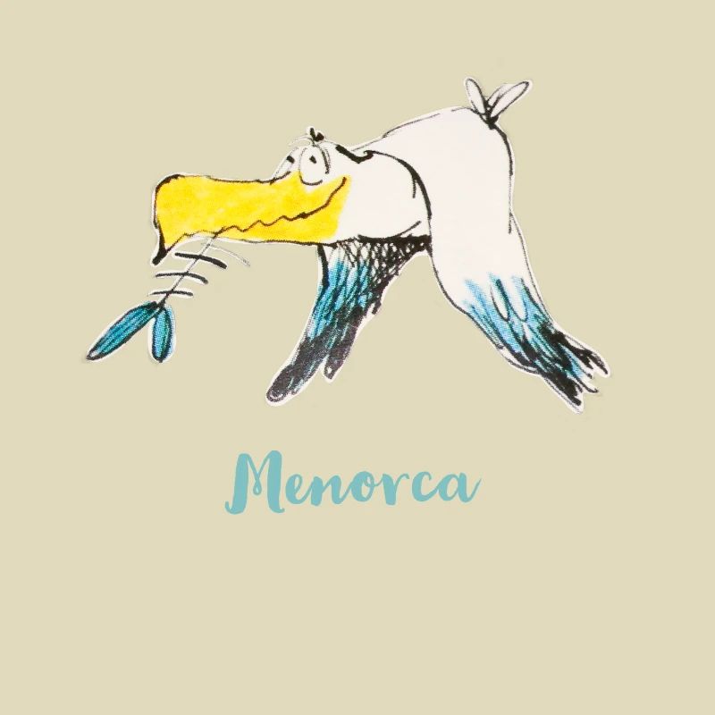 Lustige Menorca Moewe