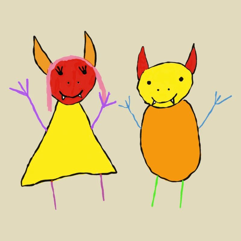 Teufel Paar - Devil Bunt - Monster