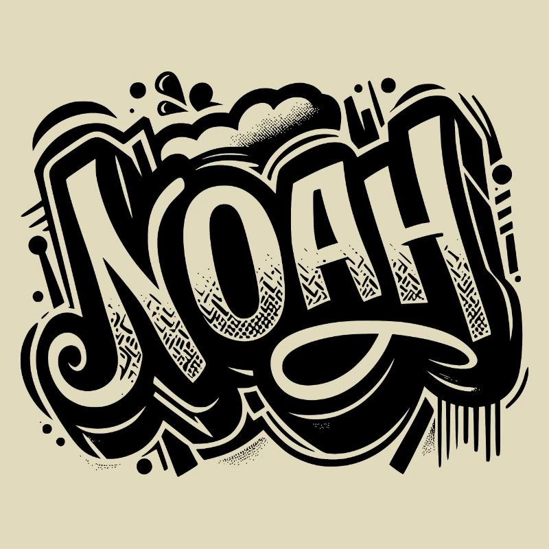 Noah Name Vorname Graffiti