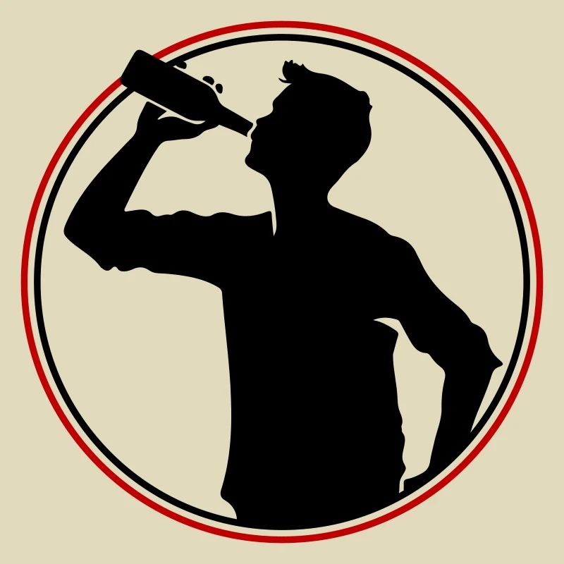 Trinker Bier Silhouette