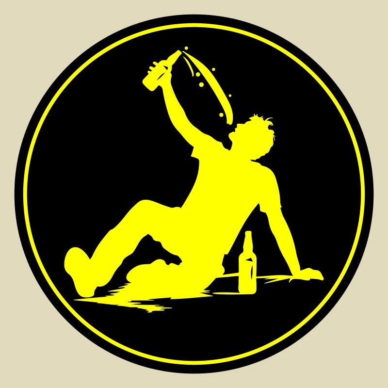 Drinking Bier Silhouette