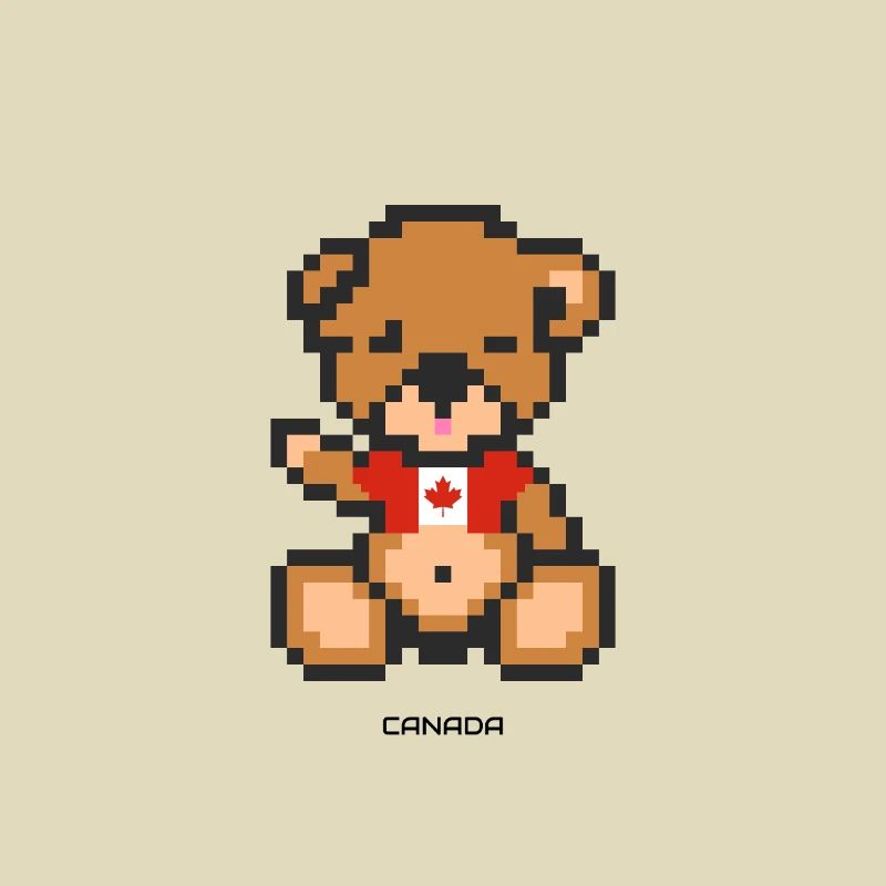 Pixel Bär Kanada