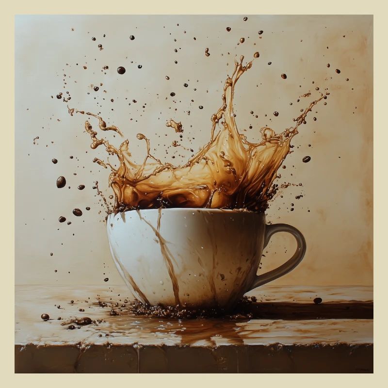 Kaffeetasse Explosion