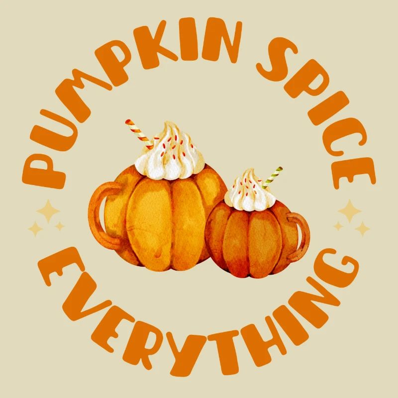 Pumpkin Spice Everything mit süßen Kürbisbechern