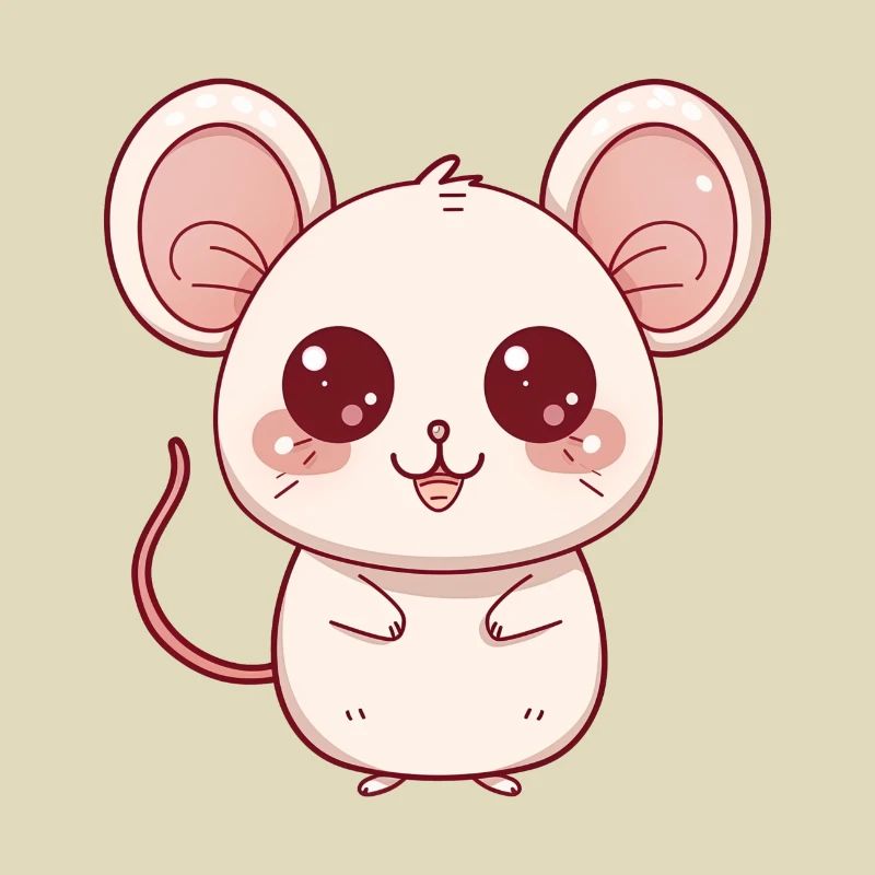 Maus Geschenk Kind, Chibi Style Maus