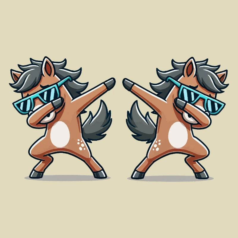 pferd dabbing comic 2