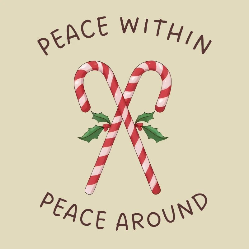 Candy Canes Mistletoe – Peace Within Around