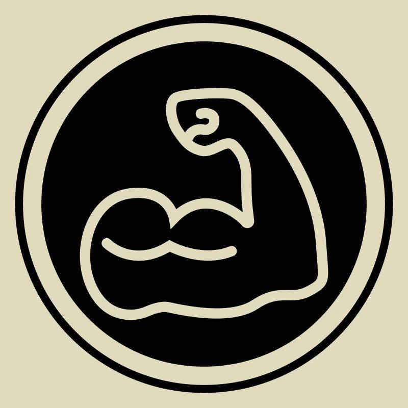 Muscles dumbbell icon