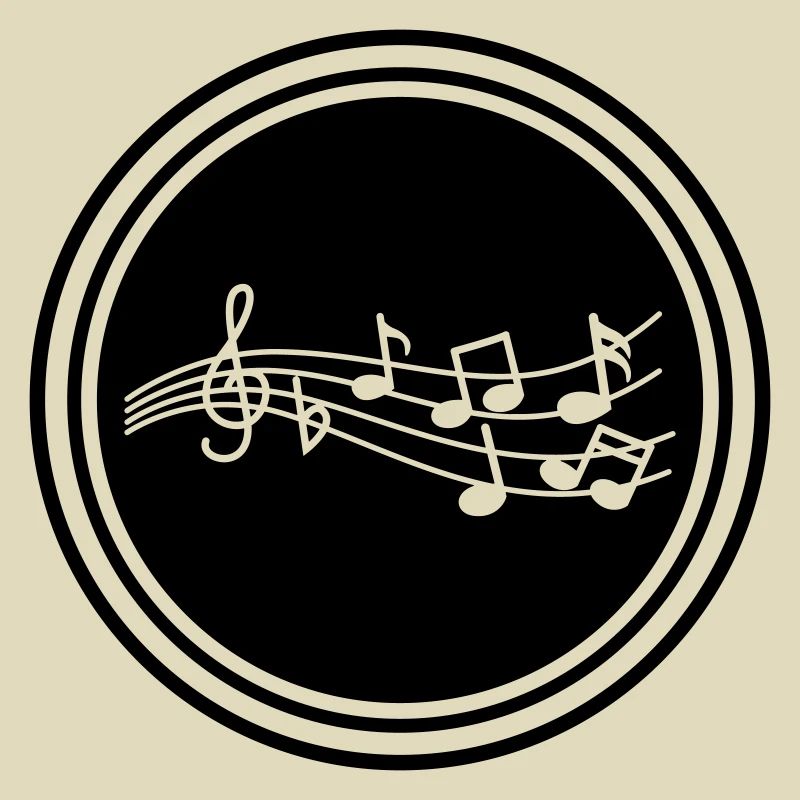 Panneau des notes de musique