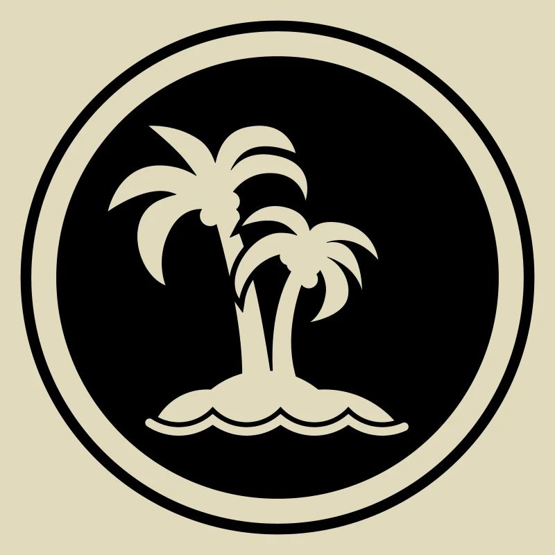 symbole de l’île de palmier