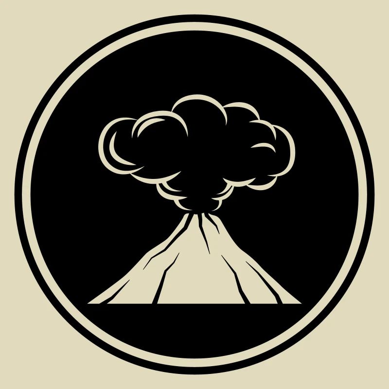 Icône de volcan