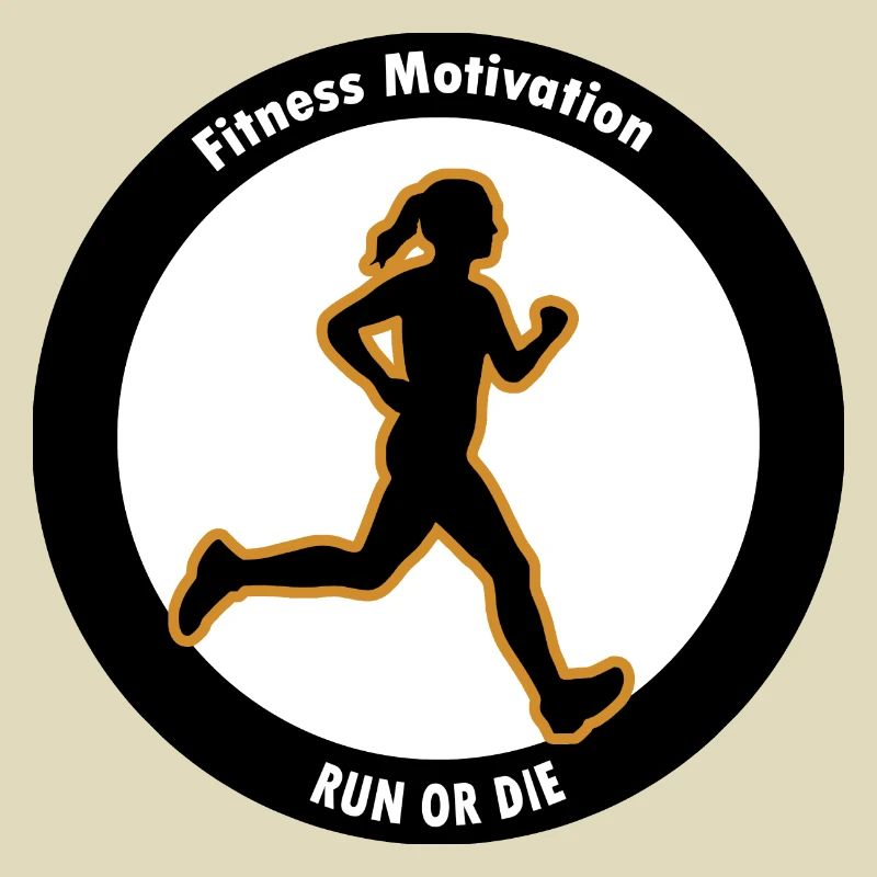 Fitness Motivation. Lauf oder Stirb