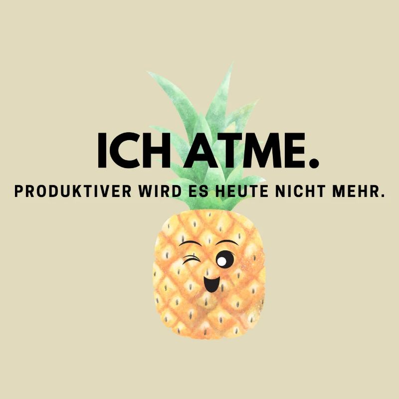 Ananas Spruch Büro