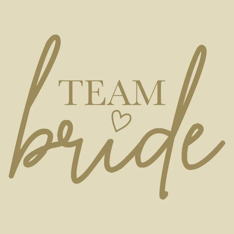 Team Bride mit Herz