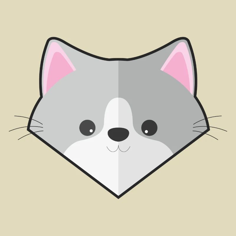 Niedliche einfache Katze