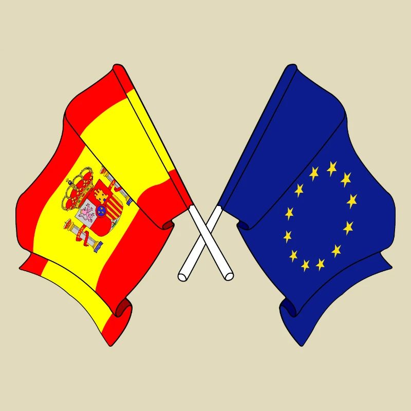 Drapeau de l’Espagne, drapeau de l’Europe