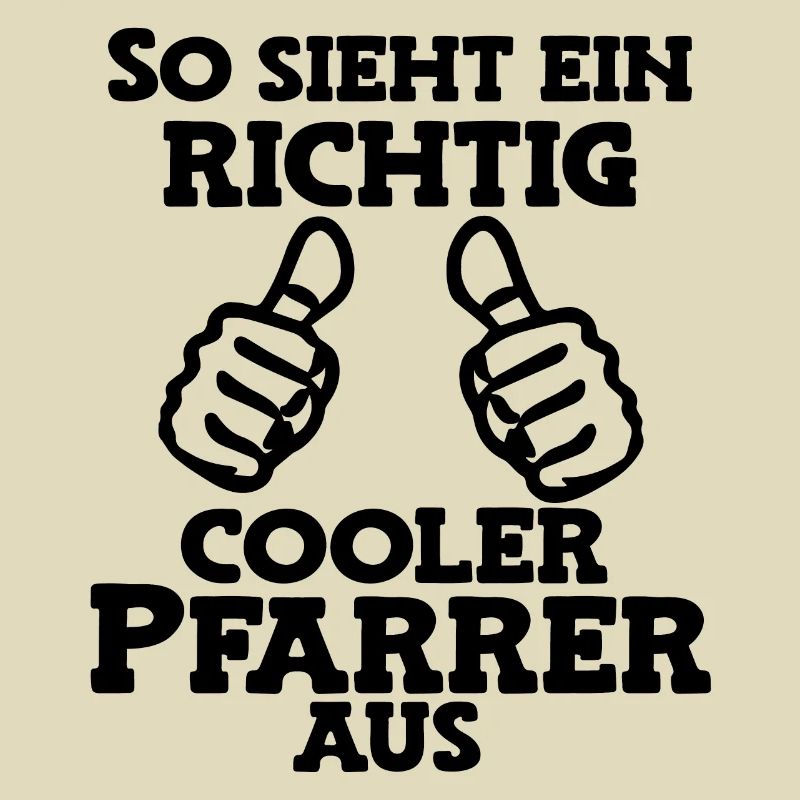 So sieht ein cooler Pfarrer aus Pastor Kirche Gott