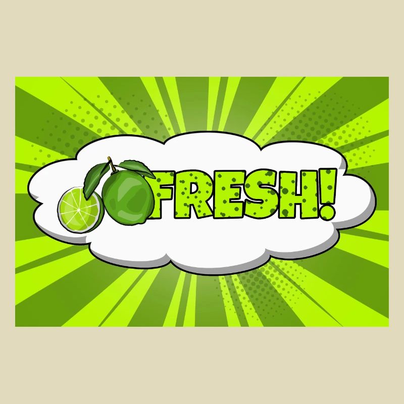 Fresh Comic Style Bubble Graffiti Lettering