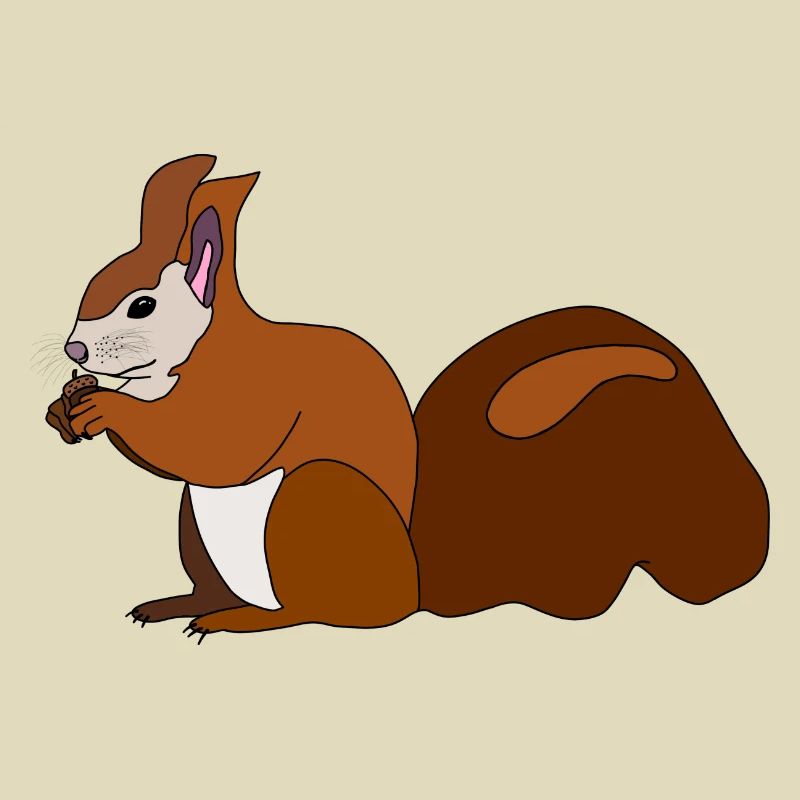 Squirrel with nut