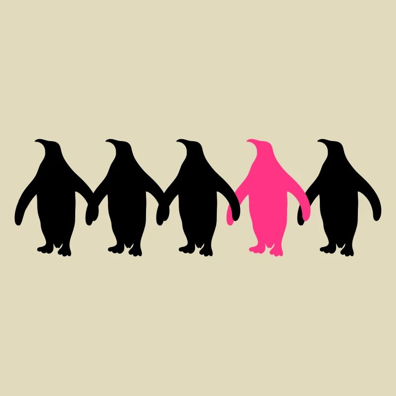 Be Different Pinguine Muster Lustig