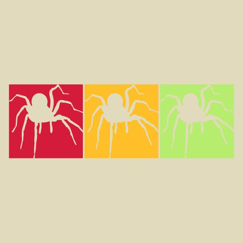 colors squares pattern colorful spider of