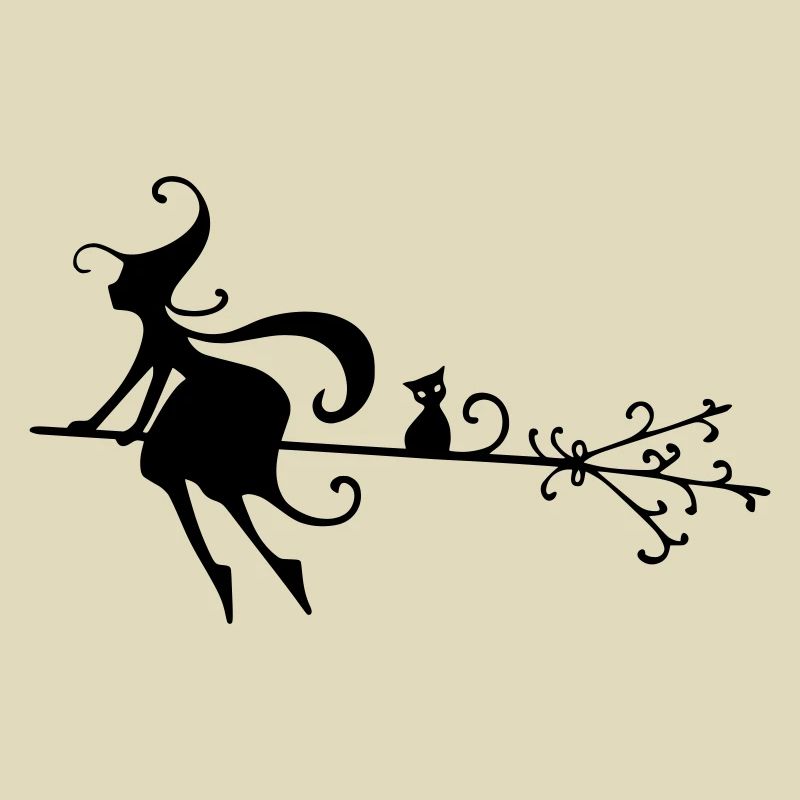 Silhouette Hexe Vektor