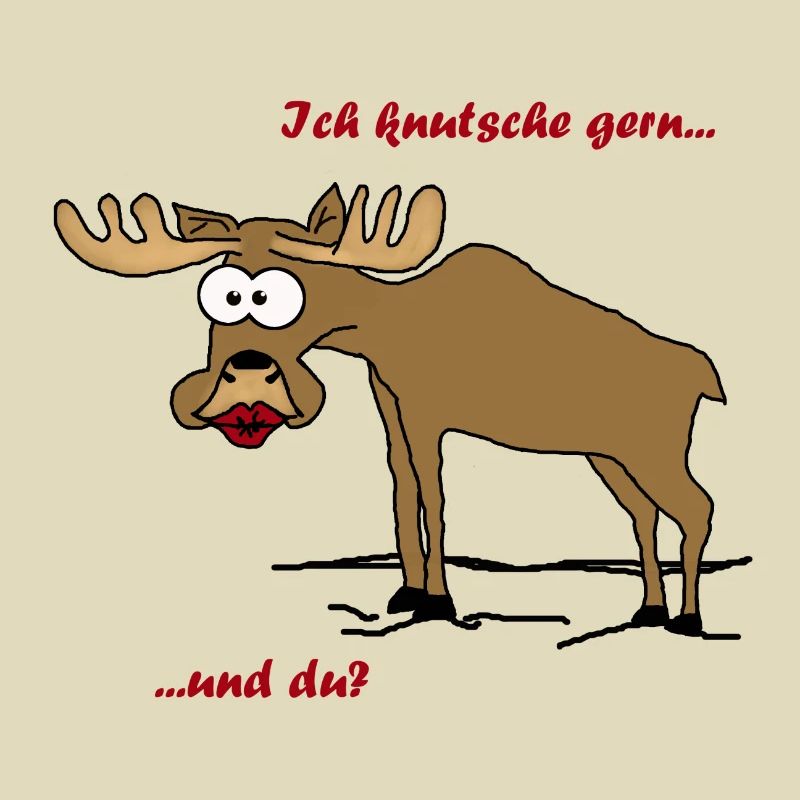 Knutschender Elch