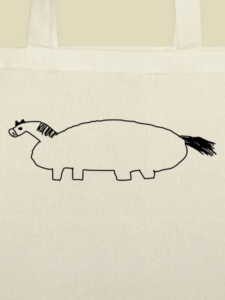 Dickes Pferd "Bertha"
