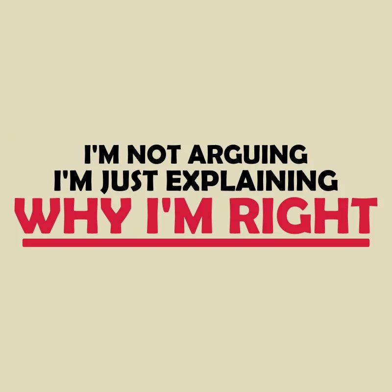 I m not arguing
