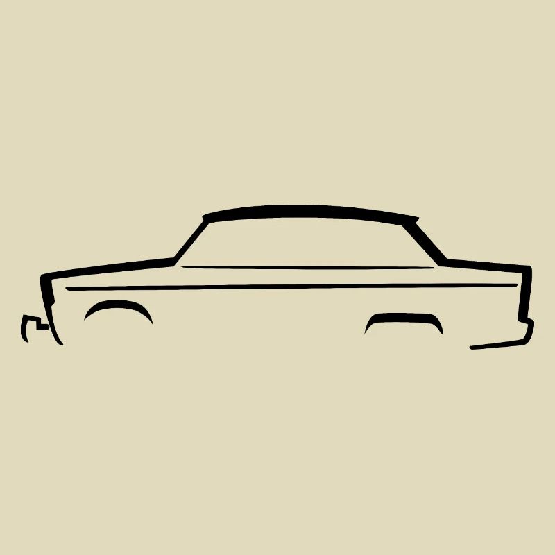 Car-Silhouette | Oldtimer | Trapez