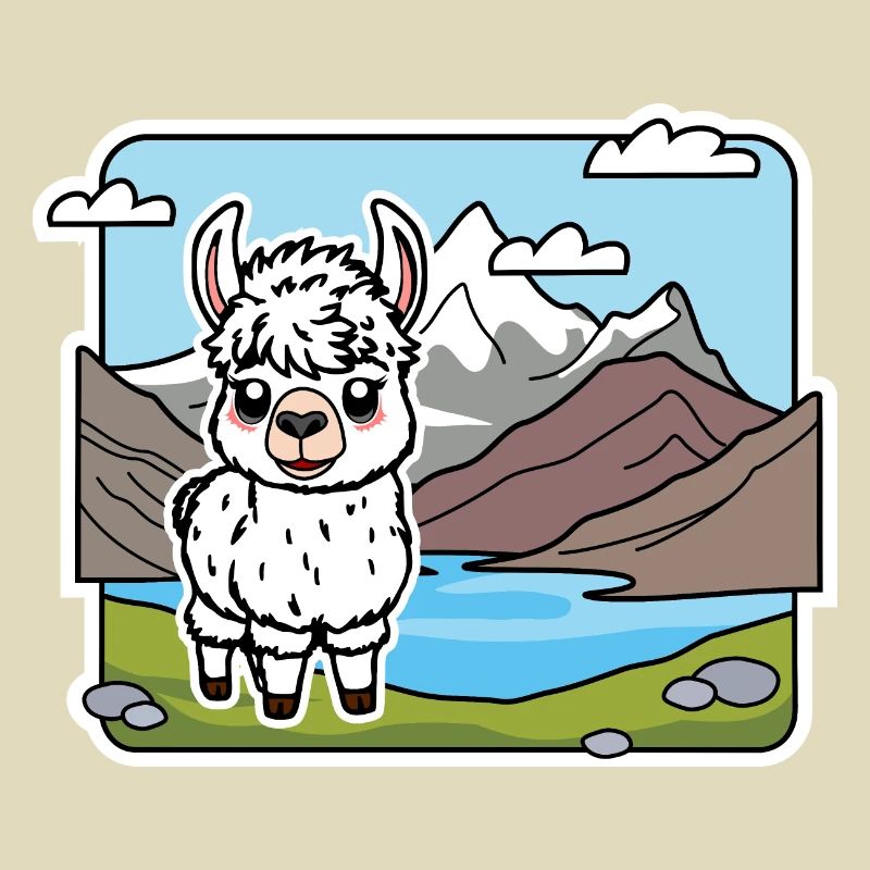 So ein niedliches Alpaka! Oder ist es ein Lama?