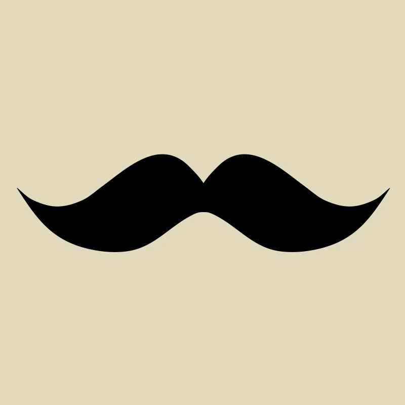 Mustache moustache wavy