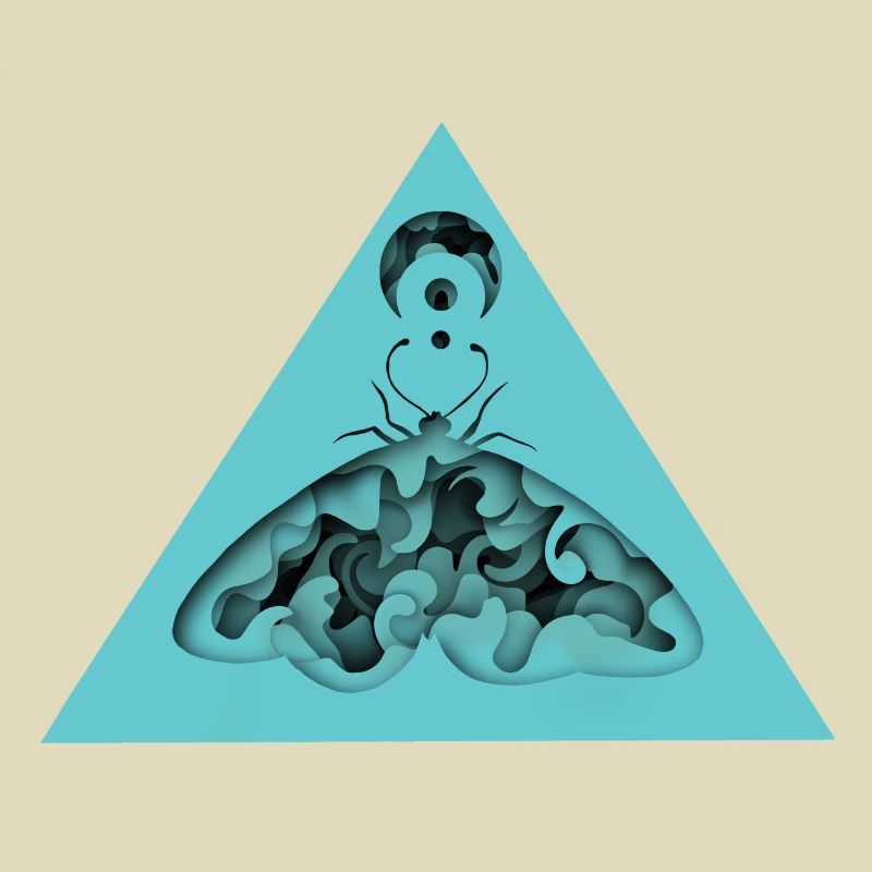 Infinity Moth - Boho Motten 3D Papercut Design