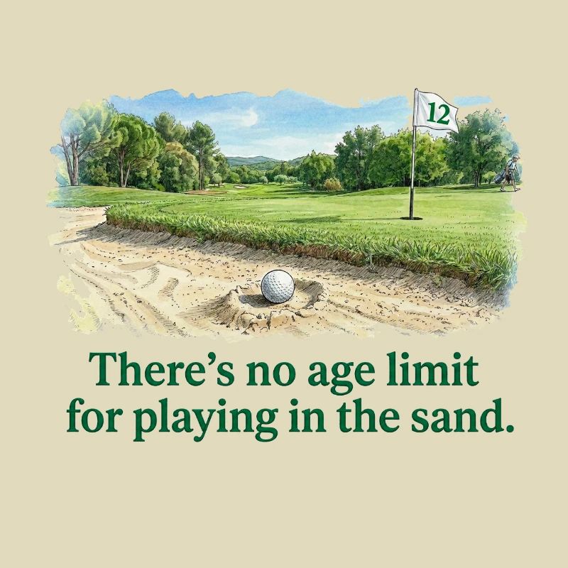 Pas d'âge pour jouer dans le sable golf