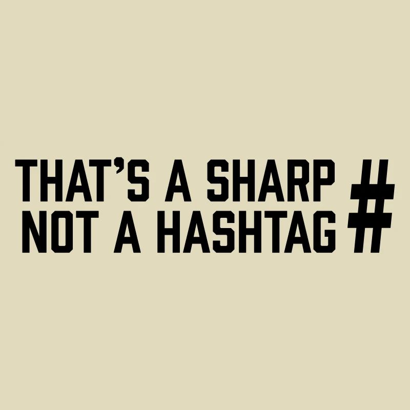 Sharp vs Hashtag