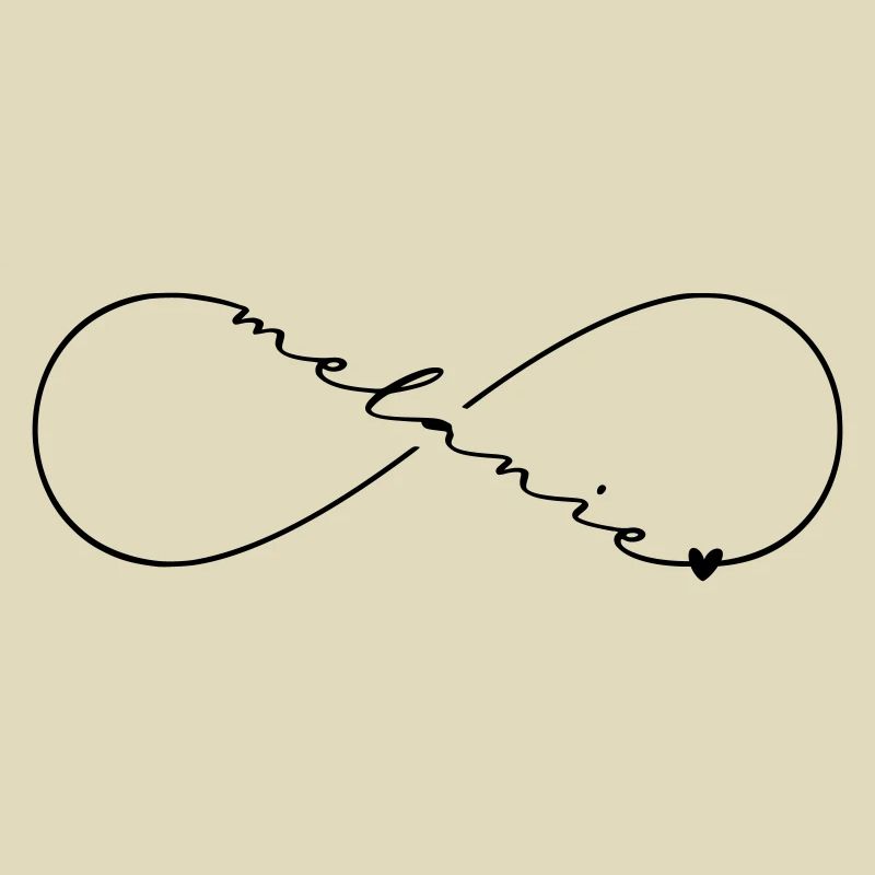 Melanie Name Infinity Symbol