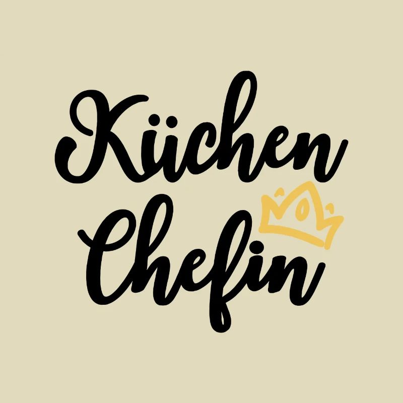 Küchen Chefin Köchin Krone