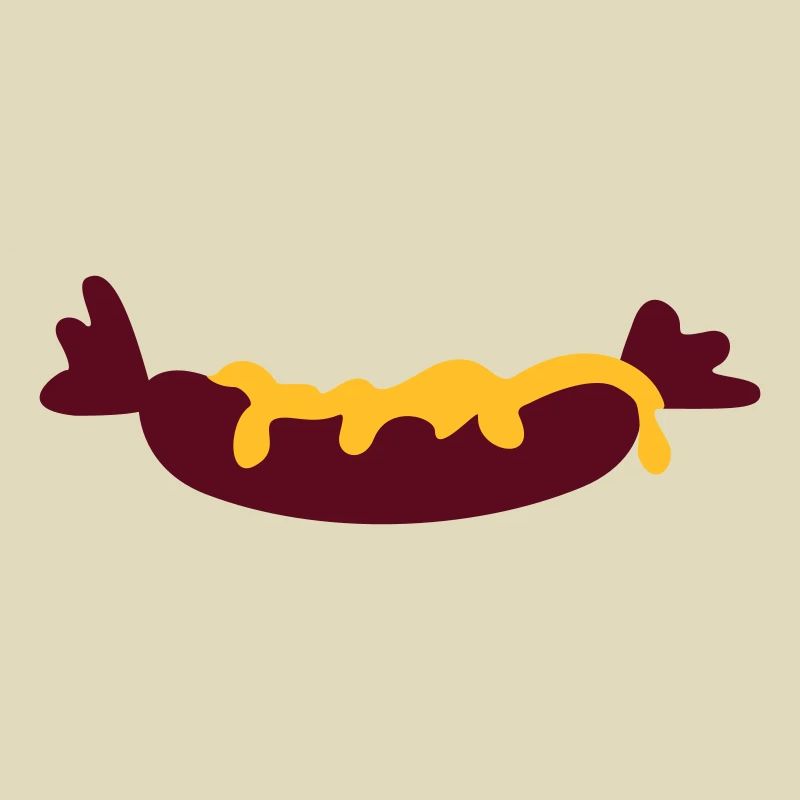 Wurst mit Senf / sausage with mustard (2c)