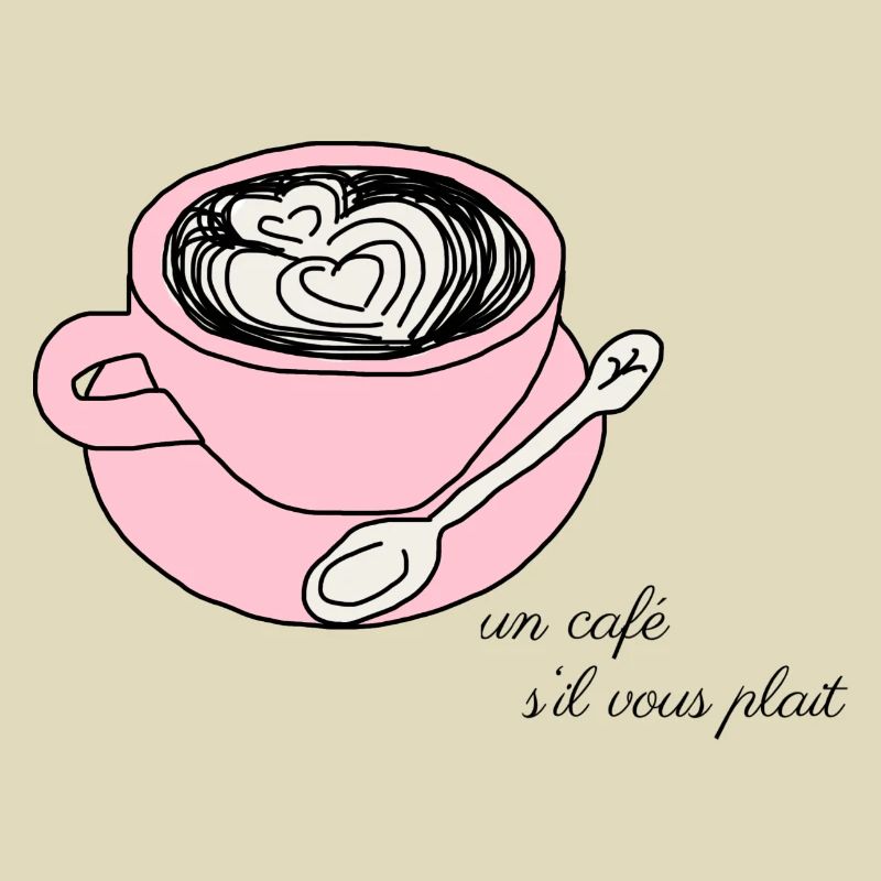 Ein Kaffee, bitte. Rosa