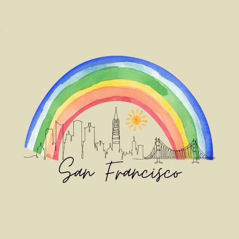 San Francisco Regenbogen Skyline