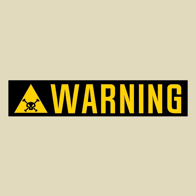 Warning-Panel Tod Kopf Dreiecksplatte
