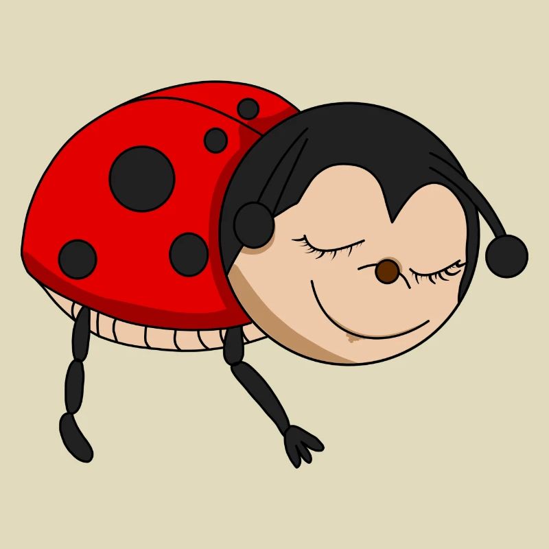 Marienkäfer schläft