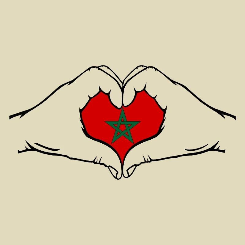 Morocco Heart Shape with Hands