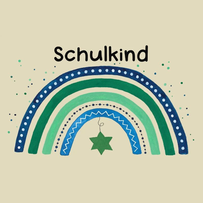 Regenbogen Schulkind Schulbeginn