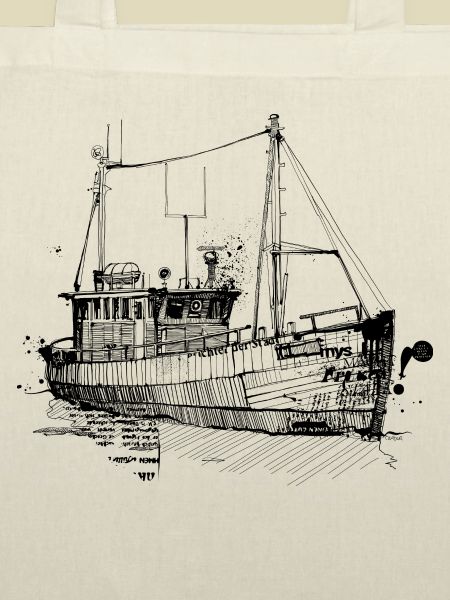 Fischkutter Zeichnung
