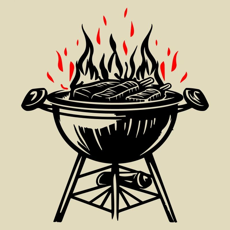 Grill, Fire, Grill, Meat