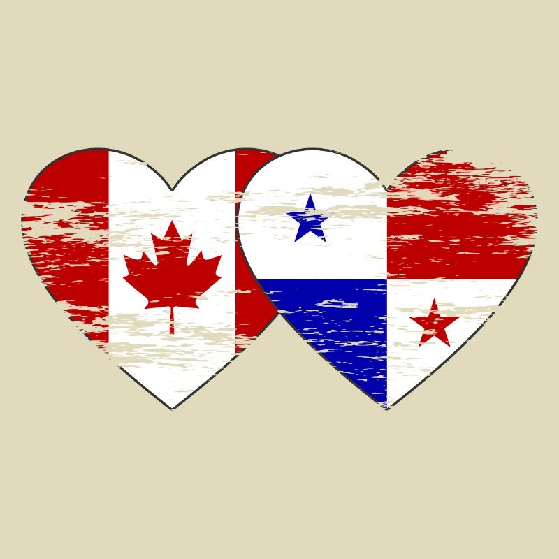 Canada Panama Drapeau utilisé
