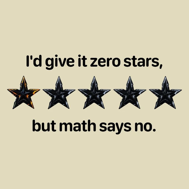 Zero Stars Math Comedy