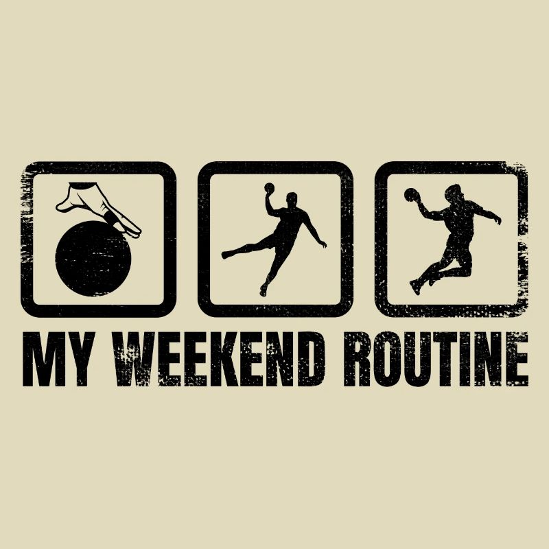Handballer Wochenendroutine