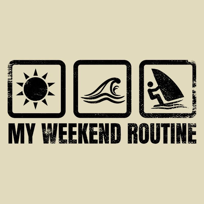 Windsurfer Wochenendroutine